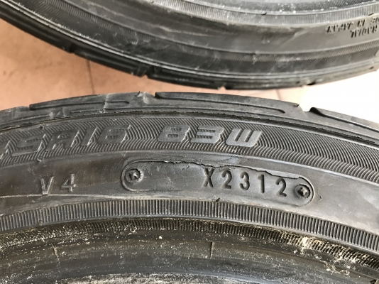 ยาง DUNLOP DZ101 DZ102 ปี12กับปี14เก่าญี่ปุ่นเเท้สภาพสวยดอกเเน่นๆ 205 45 16