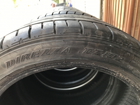 ยาง DUNLOP DZ101 DZ102 ปี12กับปี14เก่าญี่ปุ่นเเท้สภาพสวยดอกเเน่นๆ 205 45 16