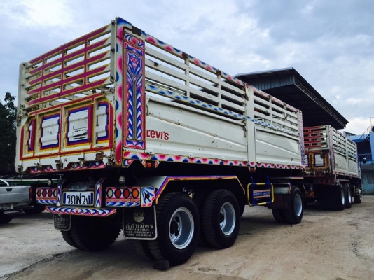 Hino 500 เครื่อง 380 แรง ปี 56 แม่ลูกดัมพ์เหล็กลูก 3 เพลา ไมล์ 190,000 Hino 500 เครื่อง 380 แรง ปี 56 แม่ลูกดัมพ์เหล็กลูก 3 เพลา ไมล์ 190,000