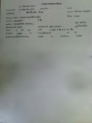 รถอีซูซุ 10 ล้อดั้ม FXZ เปลื่ยนเครื่อง 175 แรงม้า. ปี 39. , ( นางฟ้า แท้. ) สนใจติดต่อ 081 - 6079515