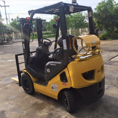 Forklifts Komatsu FG15 1.5ตัน รุ่น21รุ่นใหม่ เบนซินหัวฉีด/แก๊สLPG 2ระบบประหยัดปลอดภัย