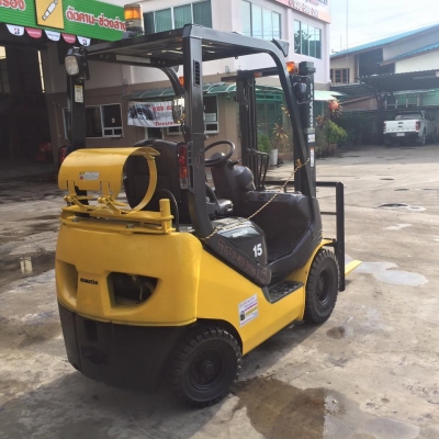 Forklifts Komatsu FG15 1.5ตัน รุ่น21รุ่นใหม่ เบนซินหัวฉีด/แก๊สLPG 2ระบบประหยัดปลอดภัย