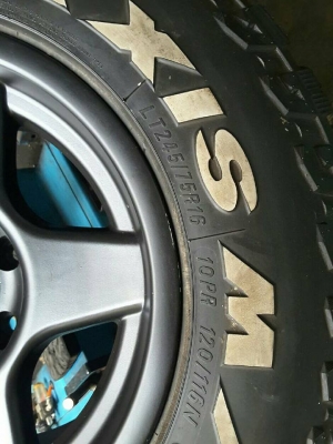 ล้ออะไหล่ LENSO + Maxxis MT 245-75-16 ปี11 สวยๆ 1วง ล้ออะไหล่ LENSO + Maxxis MT 245-75-16 ปี11 สวยๆ 1วง