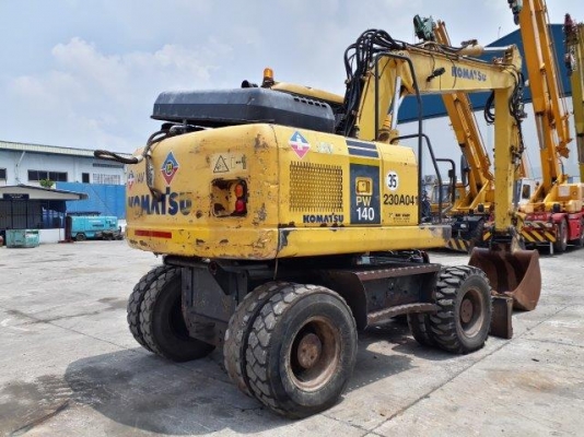 รถขุดล้อยาง KOMATSU PW140-7 มือสองยุโรป รถขุดล้อยาง KOMATSU PW140-7 มือสองยุโรป