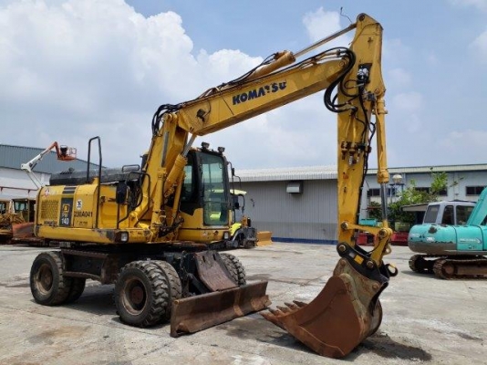 รถขุดล้อยาง KOMATSU PW140-7 มือสองยุโรป รถขุดล้อยาง KOMATSU PW140-7 มือสองยุโรป