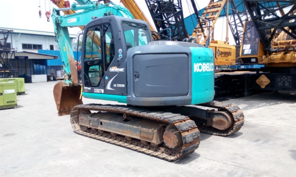 รถขุด KOBELCO SK120-3 M5 SUPER มีลายต่อหัวเจาะ มือสองญี่ปุ่น