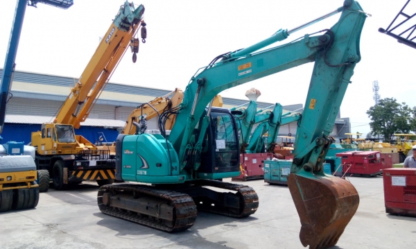 รถขุด KOBELCO SK120-3 M5 SUPER มีลายต่อหัวเจาะ มือสองญี่ปุ่น