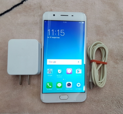 OPPO F1s สีทอง จอติดฟีล์มแล้ว มีประกันศูนย์ ที่ชาร์ทแท้ ส่งฟรี
