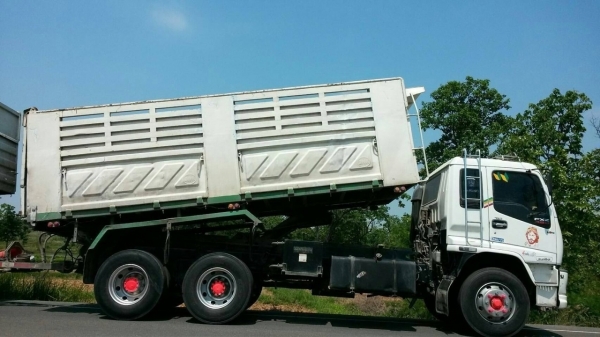 ขาย ISUZU 320 พ่วงแม่ลูก กระบะเหล็กสามมิตร รถปี 51
