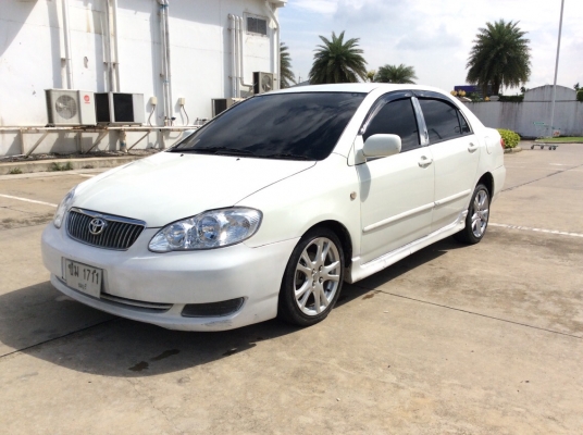 ขายรถ โตโยต้า โคโรล่า ปี02 เครื่องสามห่วง 4A 1.6 เกียร์ธรรมดา แก๊สLPGถังใหม่ เพาเวอร์ ภายในสวยเบาะหนังสวย แอร์ วิทยุCD สีใช้ได้ ทรงดี แม็ก16&quot; รถขับดีพร้อมใช้ ภาษี61 ขายด่วน