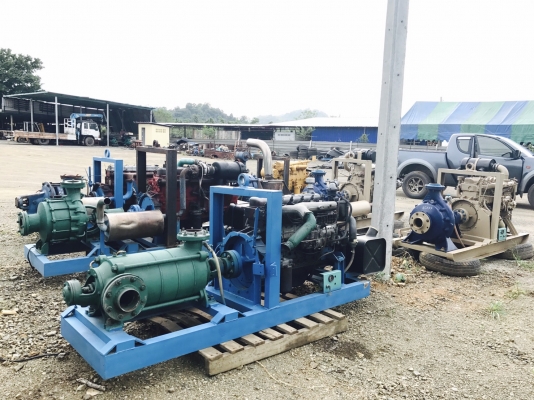 ปั๊มน้ำชนเครื่องยนต์พร้อมใช้งาน