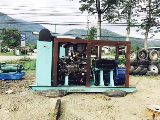 ปั๊มน้ำชนเครื่องยนต์พร้อมใช้งาน