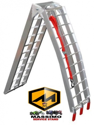 บันไดอลูมิเนียมสำหรับนำมอเตอร์ไซค์ขึ้นรถกระบะเพื่อขนย้าย2,500บ.