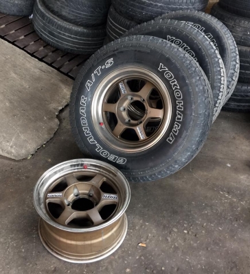 ขายถูกๆTE37x 16x8 ออฟ 0 สีBRเหมือนแท้ ยางYokohama A/T-s ยกชุด ขายถูกๆTE37x 16x8 ออฟ 0 สีBRเหมือนแท้ ยางYokohama A/T-s ยกชุด
