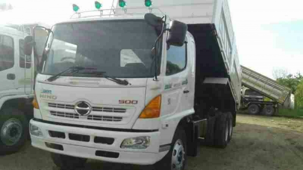 Hino mega เครื่อง 260 แรง ปี 50 กระบะดัมพ์สามมิตร ทะเบียนพร้อม