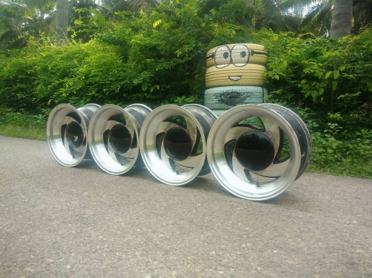 ขายล้อแม็ก เรโทว TURBO JAPAN แท้นะ ขอบ 15 4 วง ราคา 6,200 บาท