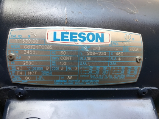 ขายปั้มน้ำแรงดันสูงแบบตั้ง Grundfos มอเตอร์ Leeson 3HP. 3450 rpm. 380V made in USA สภาพสวยมาก วิ่งนิ่ม พร้อมใช้งาน มี 2 ตัวครับ