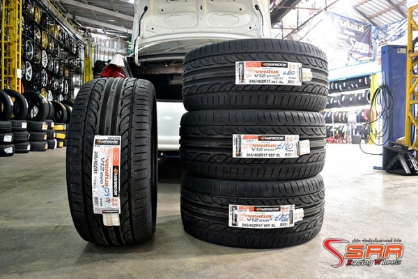 HANKOOK V12-EVO2 245/40R17 เส้นละ 3,800 บาท