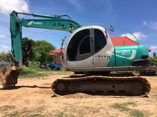 เก่าญี่ปุ่น 2 เดือน 1,195,000 บาท KOBELCO SK 120 MARK 5 ไฟฟ้าครบ เครื่องดี ปั้มแรง เอวแน่น ช่วงล่างสวย รถสวยพร้อมใช้ เล่มทะเบียน  รถอยู่ จ.ร้อยเอ็ด โทร 093-3376797 อ๊อฟ 101 ไอดีไลน์ ja5657