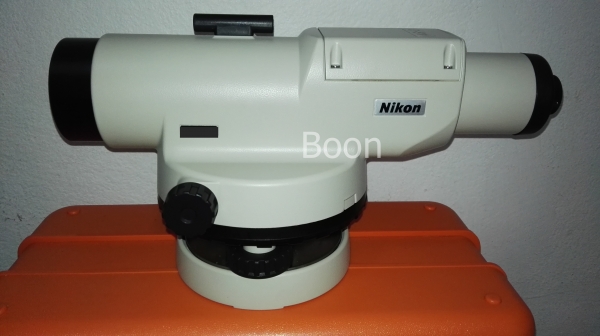 ขายกล้องระดับ NIKON AS-2 34x สภาพเหมือนใหม่ อุปกรณ์ตามรูป ขาใหม่1อัน ไม้สต๊าฟ 5เมตรใหม่ 1อัน