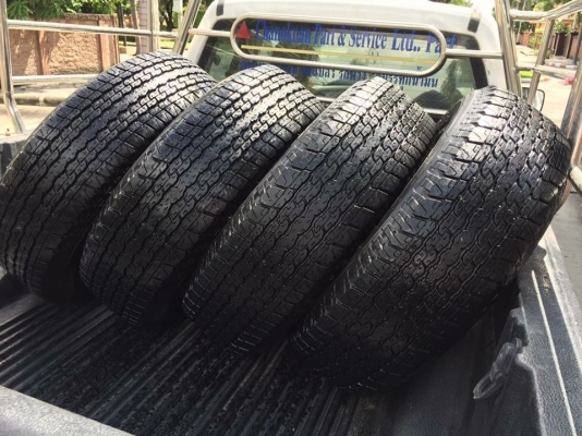 ยาง Bridgestone 245 70 16 สิ้นปี16 มี4ชุด ดอกเต็ม ไม่มีปะ เนื้อนิ่มๆ ใช้ยาว ราคาไม่แพง