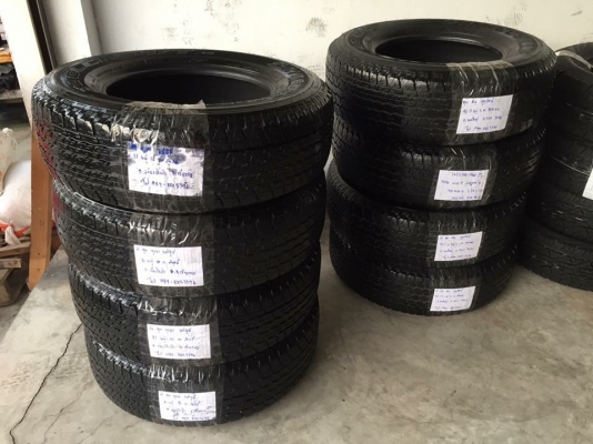 ยาง Bridgestone 245 70 16 สิ้นปี16 มี4ชุด ดอกเต็ม ไม่มีปะ เนื้อนิ่มๆ ใช้ยาว ราคาไม่แพง