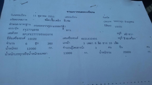 รถอีซูซุ 10 ล้อดั้ม FXZ 360 แรงม้า. ปี 53. , ( รถวิ่ง 4xx,xxx กม. ) สนใจติดต่อ 081 - 6079515 รถอีซูซุ 10 ล้อดั้ม FXZ 360 แรงม้า. ปี 53. , ( รถวิ่ง 4xx,xxx กม. ) สนใจติดต่อ 081 - 6079515
