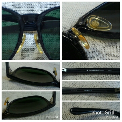 แว่นตาผู้ดีอังกฤษทศวรรษที่ &#039;90s  Vintage CAMBRIDGE UNIV.  handmade in England  บิ๊กไซซ์!