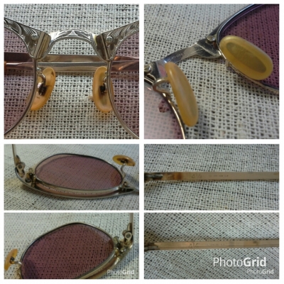 แว่นตาอเมริกันโกลด์ฟิลด์ ยุค &#039;50s &#039;งานทองแกะลายด้วยมือ&#039;  Vintage MC handcrafted in USA  12K