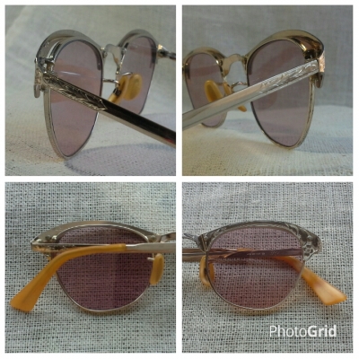 แว่นตาอเมริกันโกลด์ฟิลด์ ยุค &#039;50s &#039;งานทองแกะลายด้วยมือ&#039;  Vintage MC handcrafted in USA  12K