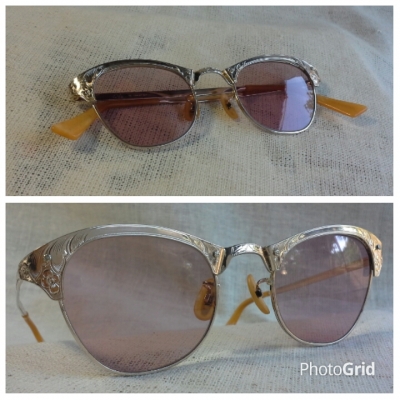 แว่นตาอเมริกันโกลด์ฟิลด์ ยุค &#039;50s &#039;งานทองแกะลายด้วยมือ&#039;  Vintage MC handcrafted in USA  12K