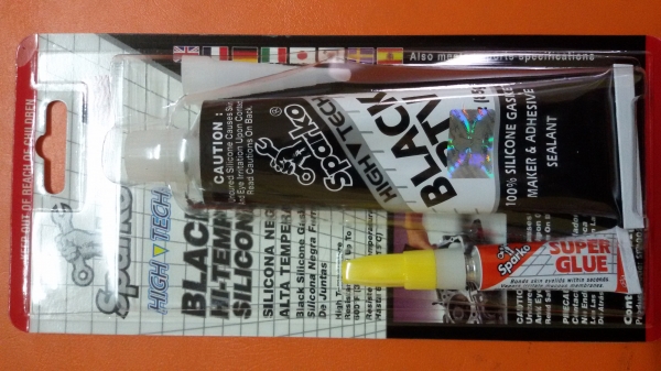 Sparko กาวดำ  ALPHA GREY RTV SILICONE 85 กรัม
