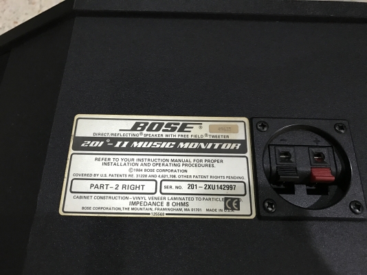 BOSE 201 MADE IN USA เก่าญี่ปุ่นเเท้สภาพสวยเดิมๆคู่ละ