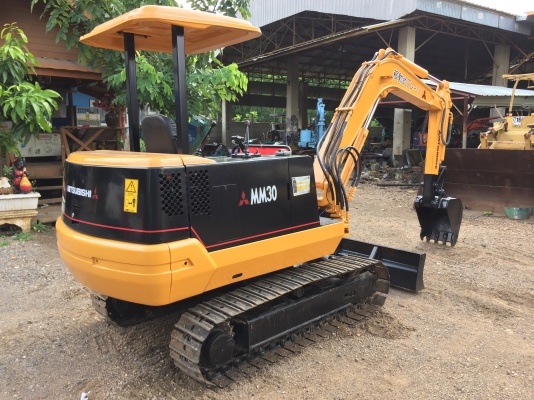 ขายรถขุด MITSUBISHI MM30 ปั้มนิ้ว,คอลโทนน้ำมัน,ระบบไว นอกแท้ เอกสารอินวอย