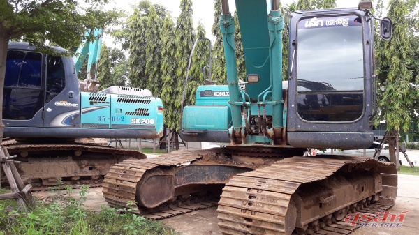 รถแบคโฮเบอร์ 1 KOBELCO SK200-8 Yn11 Super ใช้งาน 19,923 ชั่วโมง สภาพดีพร้อมใช้งาน