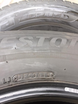 ขายยาง BRIDGESTONE ECOPIA EP850 265-70-16 ปี15 ดอกหนา ไม่มีปะ ชุดละ 7,500 บาท