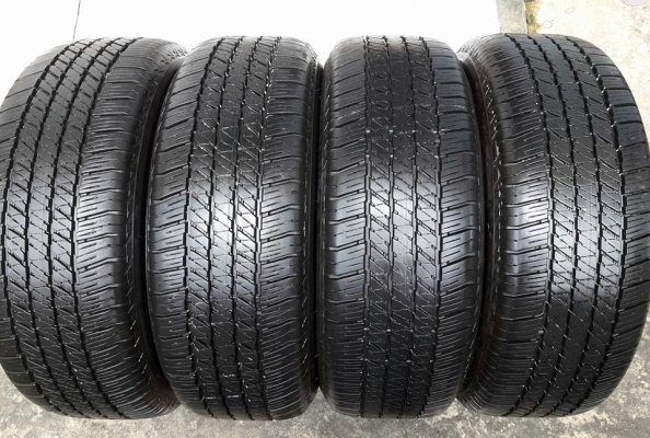 ยางBRIDGESTONE 265 60R18 ปี2016 สภาพสวยมากๆไร้ที่ติ ดอกเต็มๆ90\% สียังติดอยู่ทุกเส้น ไม่มีปะคุ้มสุดๆใช้อีกยาวๆไม่แพง