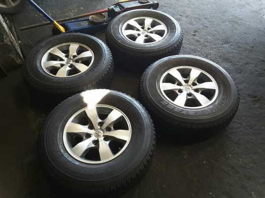 ล้อ Vigo + บริสโตน HT 265-70-16 ปลายปี11สวยๆ 1ชุด