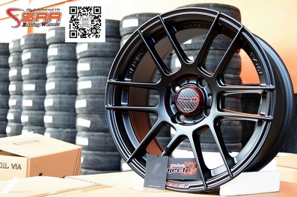 LENSO PROJECT-D-SPEC-K ขอบ15 สีMATT BLACK