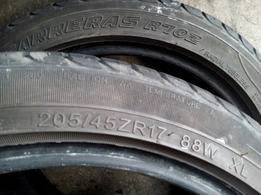 205/45R17 DEESTONE CARRERAS R702  ปี14  2 เส้น tel. 081-427-3941