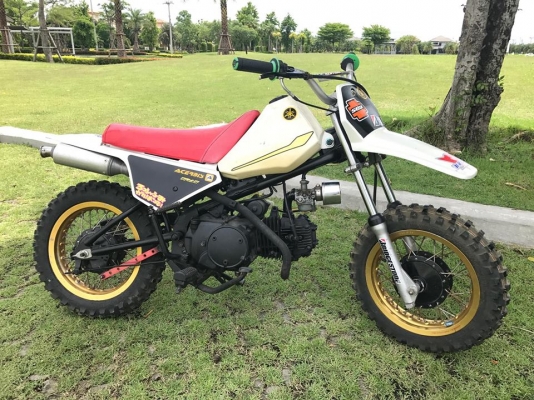 ขาย pw 80. เครื่องเวฟ100. 4เกียร์ แรงๆ ล้อ12 หน้ากว้าง ยางใหม่ หน้าหลัง.