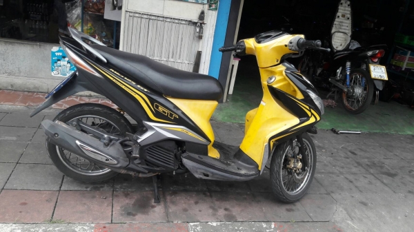 ขาย Yamaha Mio 125 GT ปี 55 รถโอนจากต่างจังหวัดมากรุงเทพฯ เครื่องดี ชุดสีภายนอกดี มีรอยเล็กน้อยๆ ไม่ล้ม เล่มพร้อมชุดโอน