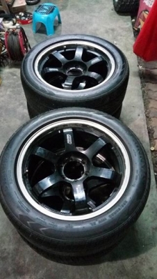 ขาย เเม๊ก TE37 ขอบ 20 4วง พร้อมยาง