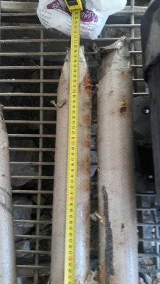 ขายเข็มเจาะคอนกรีต สำหรับรถหัวกระแทก โต70 มิล ยาว 70Cm ด้านบนสุดโต 55 mm ยาว 50 mm ขายราคา7,000บาท