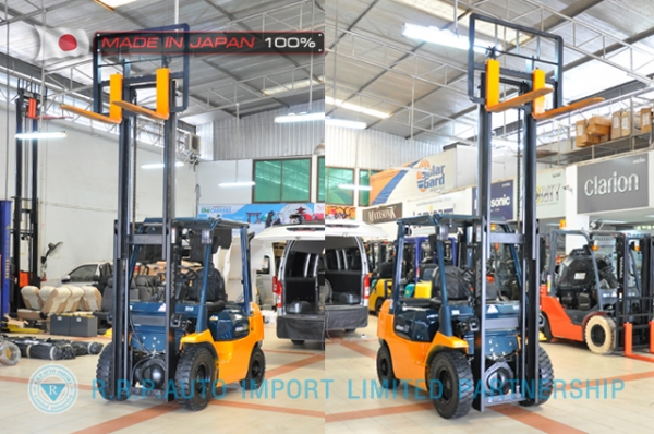 ขายรถโฟล์คลิฟท์มือสอง TOYOTA รุ่น 7FD25-16933 นำเข้าจากประเทศญี่ปุ่น 100\% ไม่เคยใช้งานในไทย