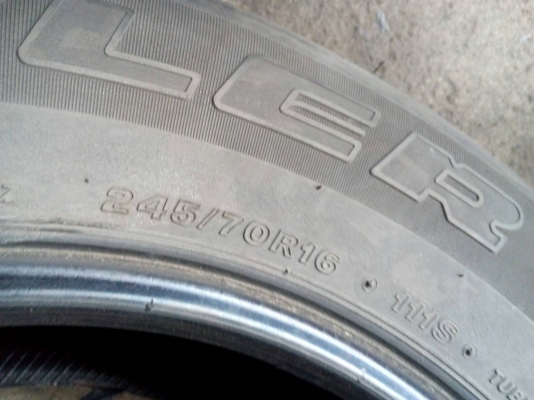 245/70R16  BRIDGESTONE DUELER HT 840 ชุด 4 เส้น  tel. 081-427-3941