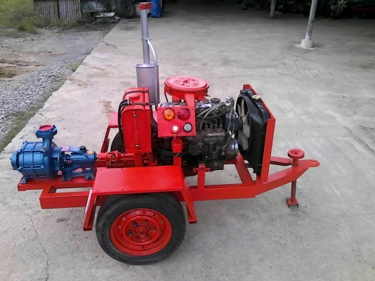 ปั้มน้ำแรงดันสูง 3ใบพัด ใช้เครื่อง ISUZU ส่งน้ำ ระยะไกล