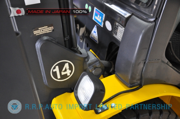 ขายรถโฟล์คลิฟท์มือสอง KOMATSU รุ่น FG25LT-15-571613 นำเข้าจากประเทศญี่ปุ่น 100\% ไม่เคยใช้งานในไทย