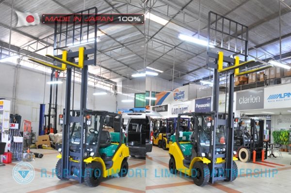 ขายรถโฟล์คลิฟท์มือสอง KOMATSU รุ่น FG25LT-15-571613 นำเข้าจากประเทศญี่ปุ่น 100\% ไม่เคยใช้งานในไทย