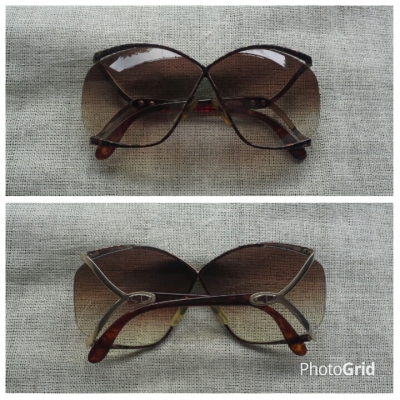 แว่นตาบัตเตอร์ฟายล์ ค.ศ.1983  &#039;โฉมสะคราญอันดับหนึ่งของแผ่นดิน&#039;  Vintage CHRISTIAN DIOR handmade in Austria